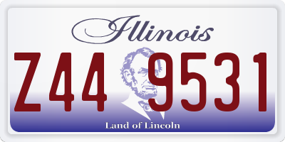 IL license plate Z449531