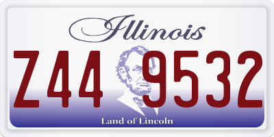 IL license plate Z449532