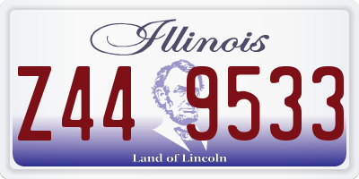 IL license plate Z449533