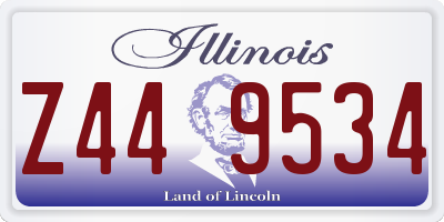 IL license plate Z449534