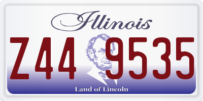 IL license plate Z449535
