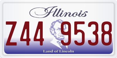 IL license plate Z449538