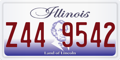 IL license plate Z449542