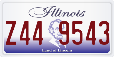 IL license plate Z449543