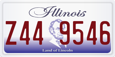 IL license plate Z449546