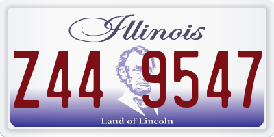IL license plate Z449547