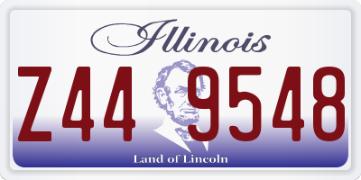 IL license plate Z449548