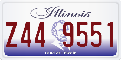 IL license plate Z449551