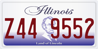IL license plate Z449552
