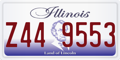 IL license plate Z449553