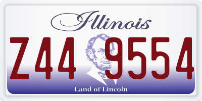 IL license plate Z449554