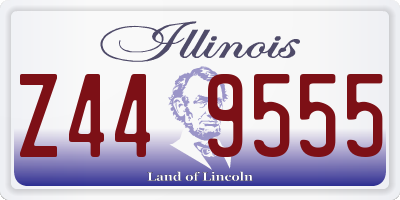 IL license plate Z449555