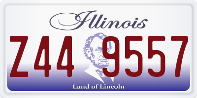 IL license plate Z449557