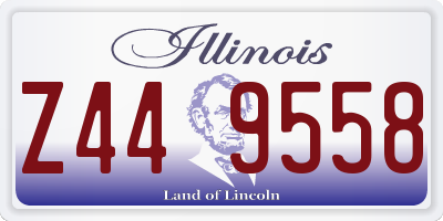 IL license plate Z449558
