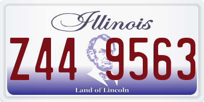 IL license plate Z449563