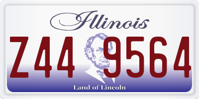 IL license plate Z449564