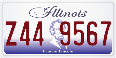 IL license plate Z449567