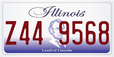 IL license plate Z449568