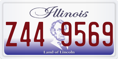 IL license plate Z449569