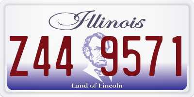 IL license plate Z449571