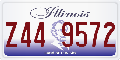 IL license plate Z449572