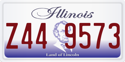 IL license plate Z449573