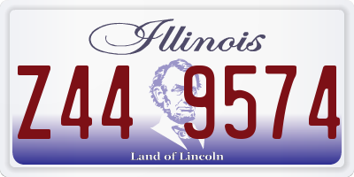 IL license plate Z449574