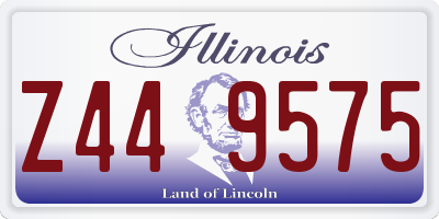 IL license plate Z449575