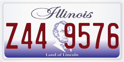 IL license plate Z449576