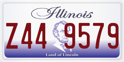 IL license plate Z449579