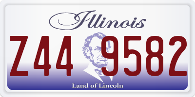 IL license plate Z449582