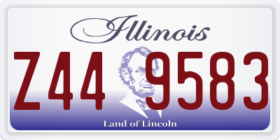 IL license plate Z449583