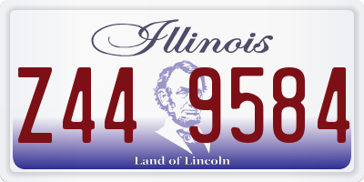 IL license plate Z449584