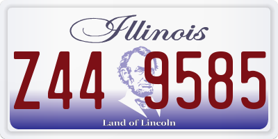 IL license plate Z449585