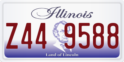 IL license plate Z449588