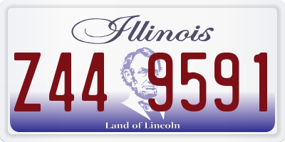 IL license plate Z449591