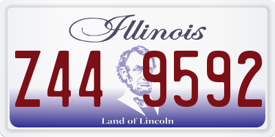 IL license plate Z449592