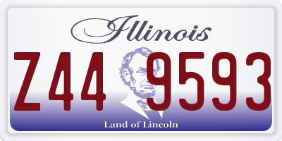 IL license plate Z449593