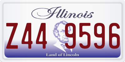 IL license plate Z449596
