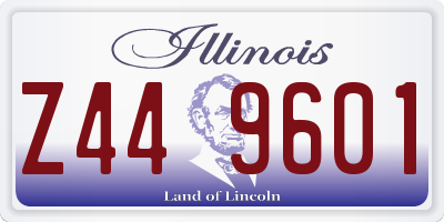 IL license plate Z449601