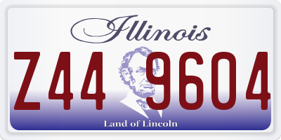 IL license plate Z449604