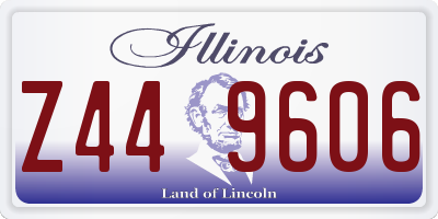 IL license plate Z449606