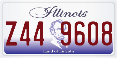 IL license plate Z449608