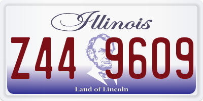 IL license plate Z449609