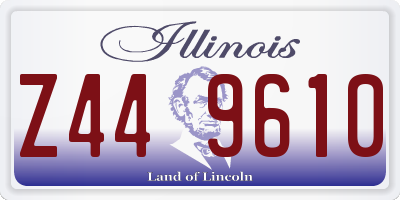IL license plate Z449610