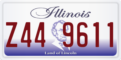 IL license plate Z449611