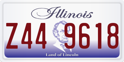 IL license plate Z449618