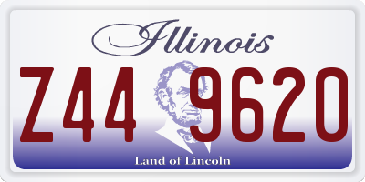 IL license plate Z449620