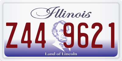 IL license plate Z449621