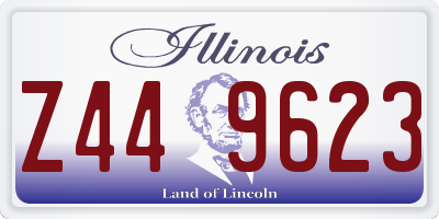 IL license plate Z449623
